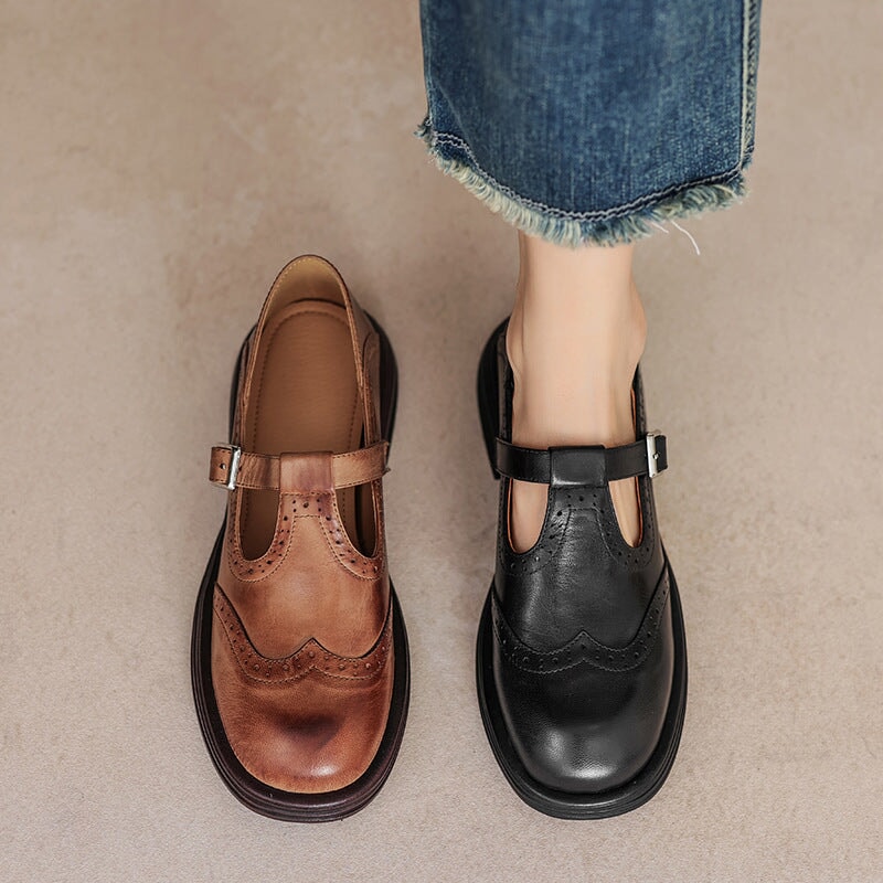 Harper | Classic Leather Mary Jane Shoes