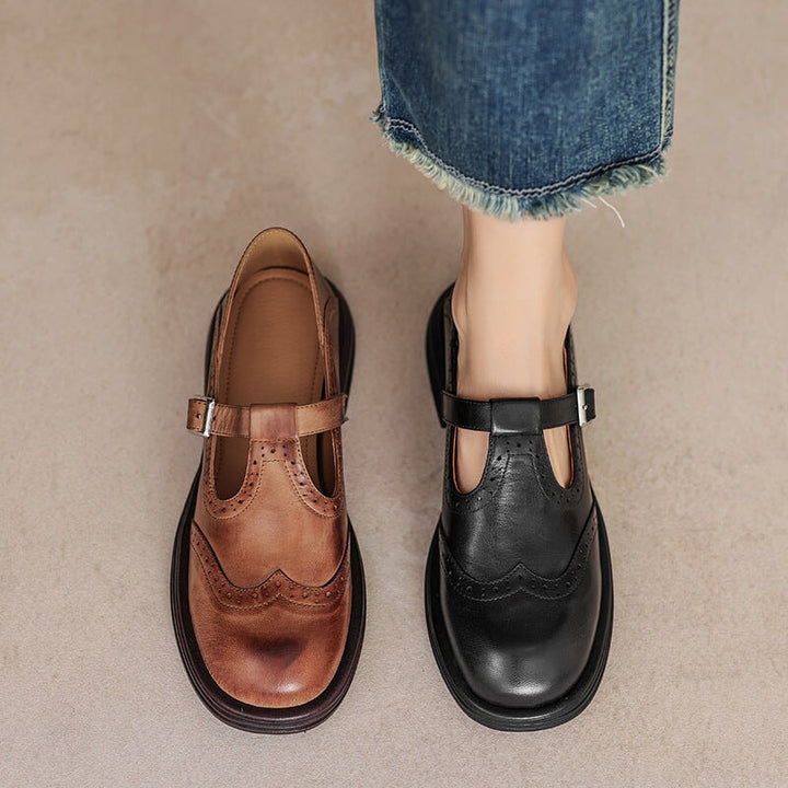 Harper | Classic Leather Mary Jane Shoes